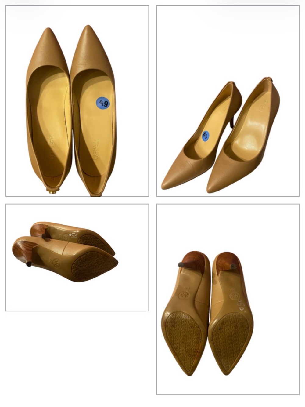 Michael Kors Camel Pointed-Toe Pumps